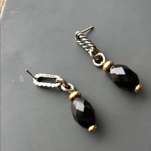 Elegant Black and Gold Earrings